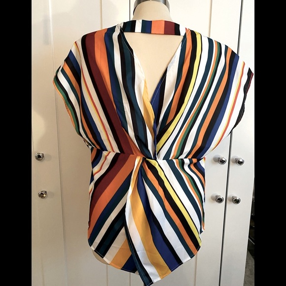 NEW! Gorgeous Multi Striped Top - Picture 2 of 3
